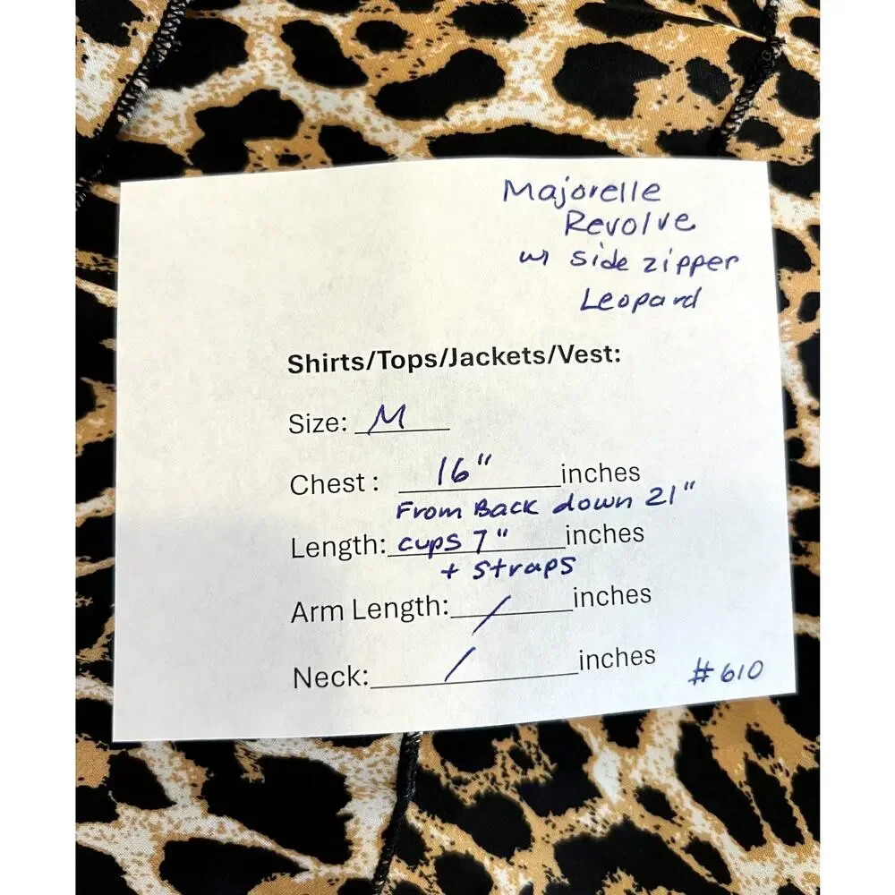 REVOLVE MAJORELLE Medium Leopard‎ Print Mini Dress Tiered Animal Party Night
